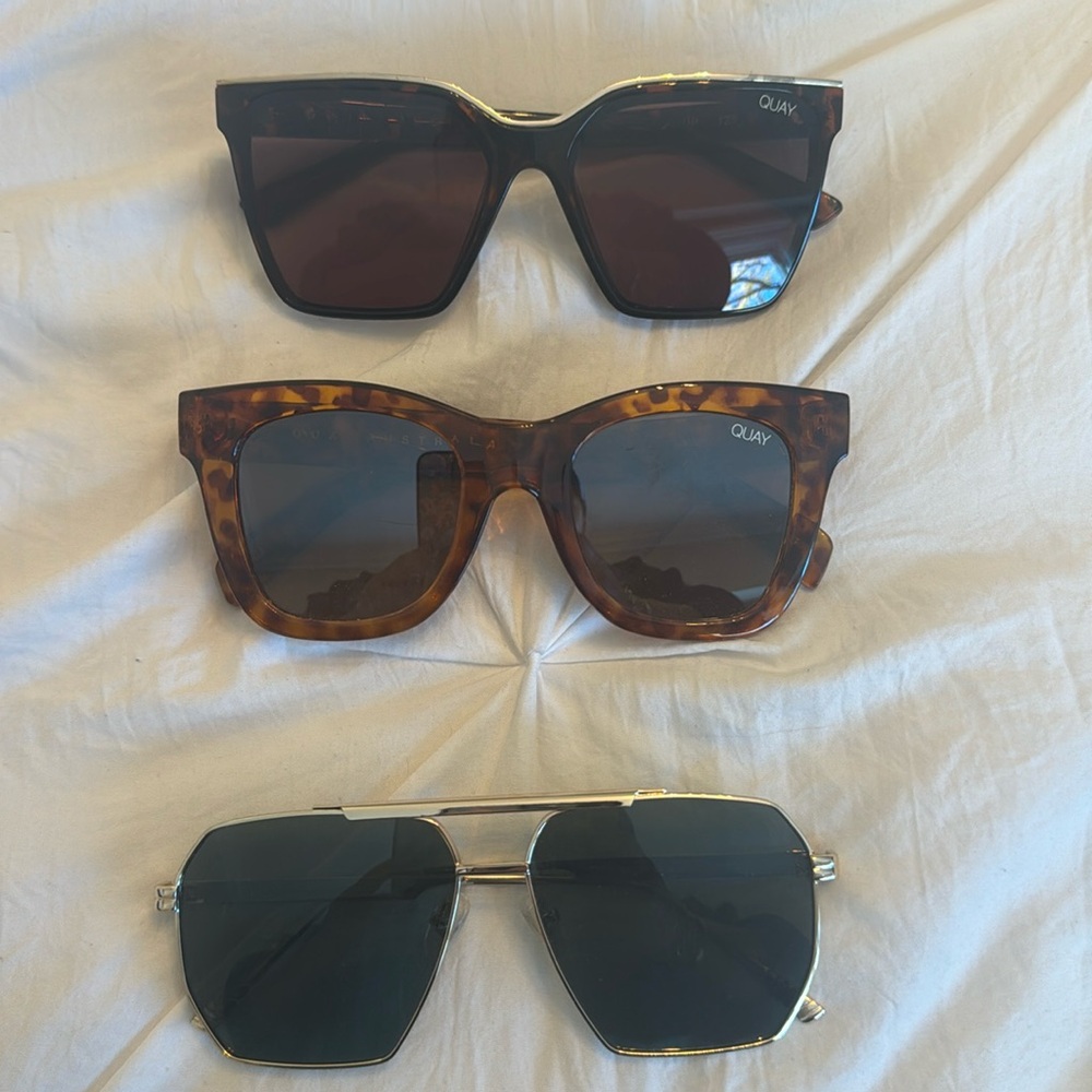 Sunglass bundle! Quay Sunglasses (3 total pair, 2 Quay)